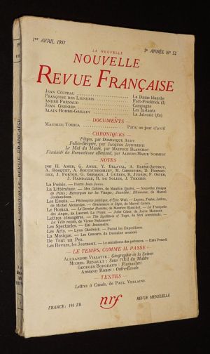 La Nouvelle Nouvelle Revue Française (5e année - n°52, 1er avril 1957)