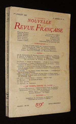 La Nouvelle Nouvelle Revue Française (5e année - n°55, 1er juillet 1957)