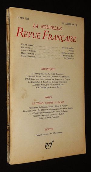 La Nouvelle Revue Française (12e année - n°137, 1er mai 1964)