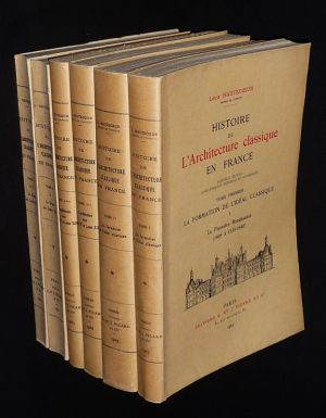 Histoire de l'Architecture classique en France, Tomes 1 et 2 (6 volumes)
