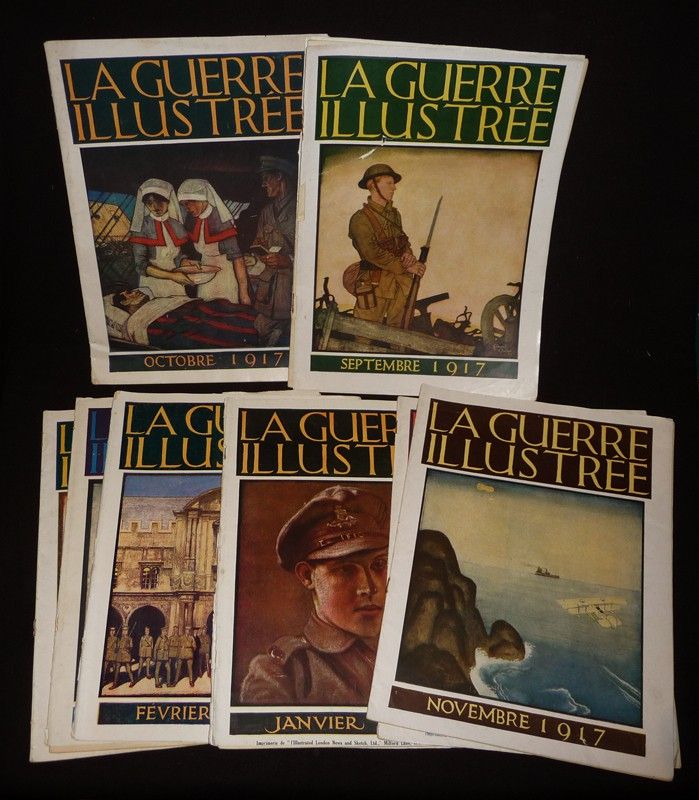 La Guerre illustrée, lot de 25 numéros de décembre 1916 à décembre 1918