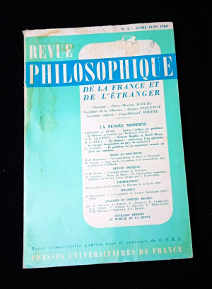 Revue philosophique de la France et de l'étranger, n°2 avril-juin 1966, 1002
