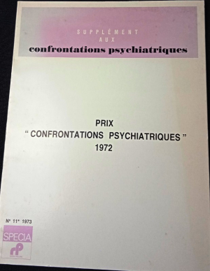 Supplément aux confrontations psychiatriques, n°11 1973