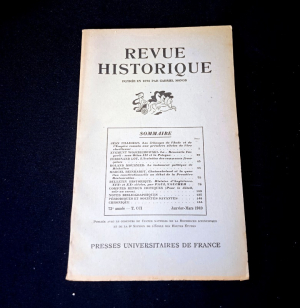 Revue historique, n°409, fasc. I janvier-mars 1949