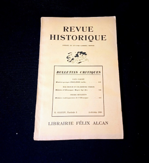 Revue historique, n°409, fasc. I et II janvier-mars 1938