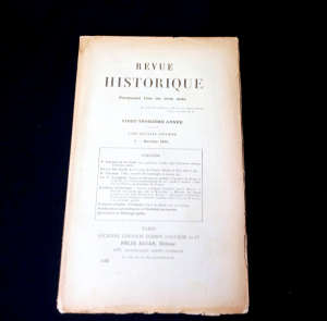 Revue historique, n°409, fasc. II juillet-août 1898