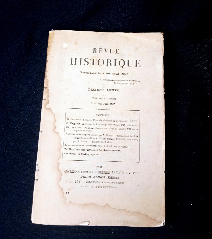 Revue historique, n°409, fasc. I mai-juin 1885