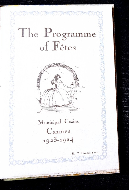 Cannes : the programme of fêtes at Cannes, 1923-1924
