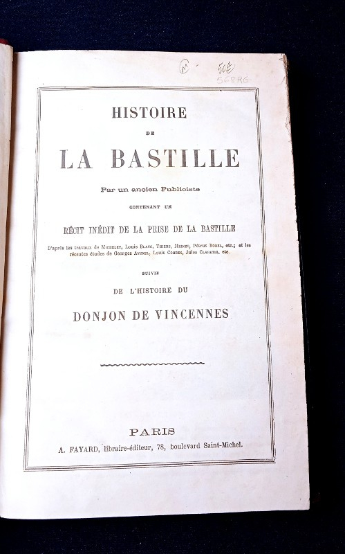 Histoire de la Bastille