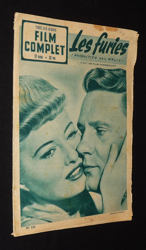 Film complet (n°329, 25 septembre 1952) : Les Furies