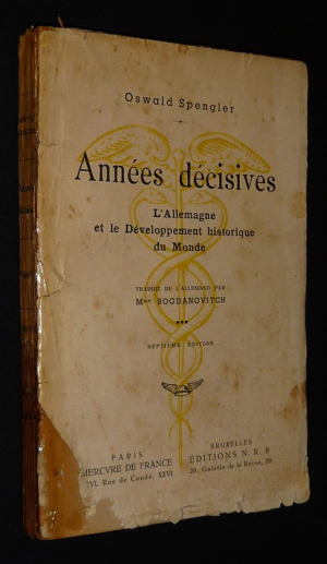 Années décisives : L'Allemagne et le développement historique du monde