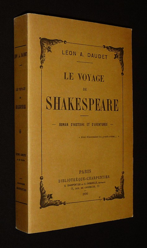 Le Voyage de Shakespeare : Roman d'histoire et d'aventures