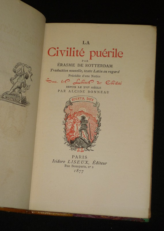 La Civilité puérile, précédée d'une notice sur les livres de civilité depuis le XVIe siècle