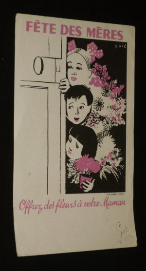 Buvard "Fête des mères : Offrez des fleurs à votre maman"