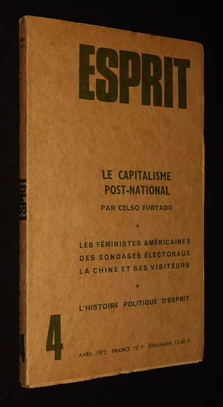 Esprit (n°4, avril 1975) : Le capitalisme post-national