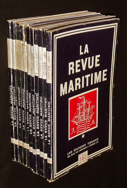 La Revue maritime, du n°162 au n°172 (année 1960 complète)