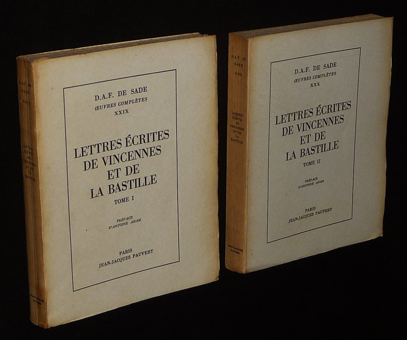 Lettres écrites de Vincennes et de la Bastille (Tomes 1 et 2)