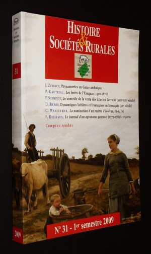 Histoire et sociétés rurales (n°31, 1er semestre 2009)