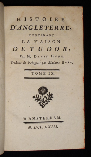 Histoire d'Angleterre, contenant la maison de Tudor (Tome 9)