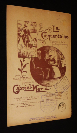 La Cinquantaine, chanson à dire sur le mode ancien - Octave Pradels, Gabriel-Marie (partition chant)