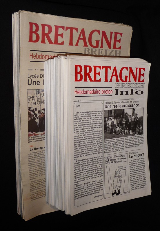 Bretagne Info / Breizh Info, du n°0 au n°220 (série complète, 1996-2001)