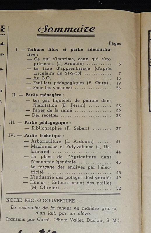 Education rurale (11e année - n°8, mai 1958)