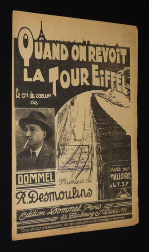 Quand on revoit la Tour Eiffel - Desmoulins, Dommel et Valfy (partition chant)