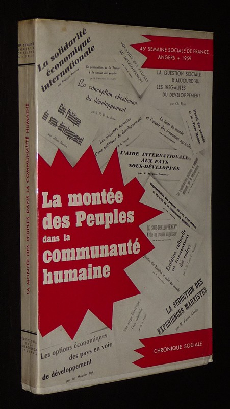 La Montée des peuples dans la communauté humaine (46e semaine sociale de France, Angers, 1959)