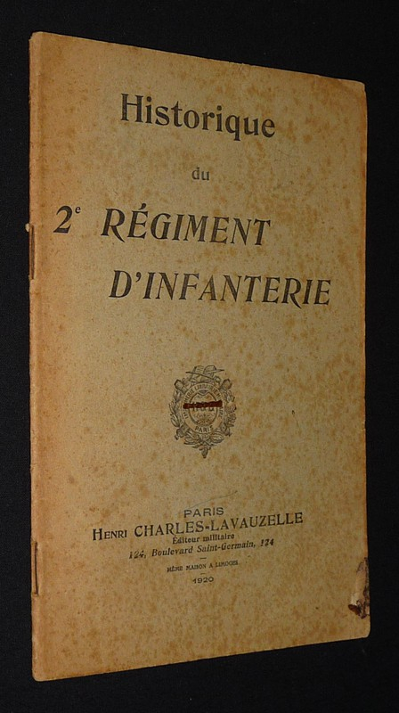 Historique du 2e Régiment d'infanterie