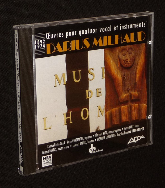 Darius Milhaud - Oeuvres pour quatuor vocal et instruments (CD)