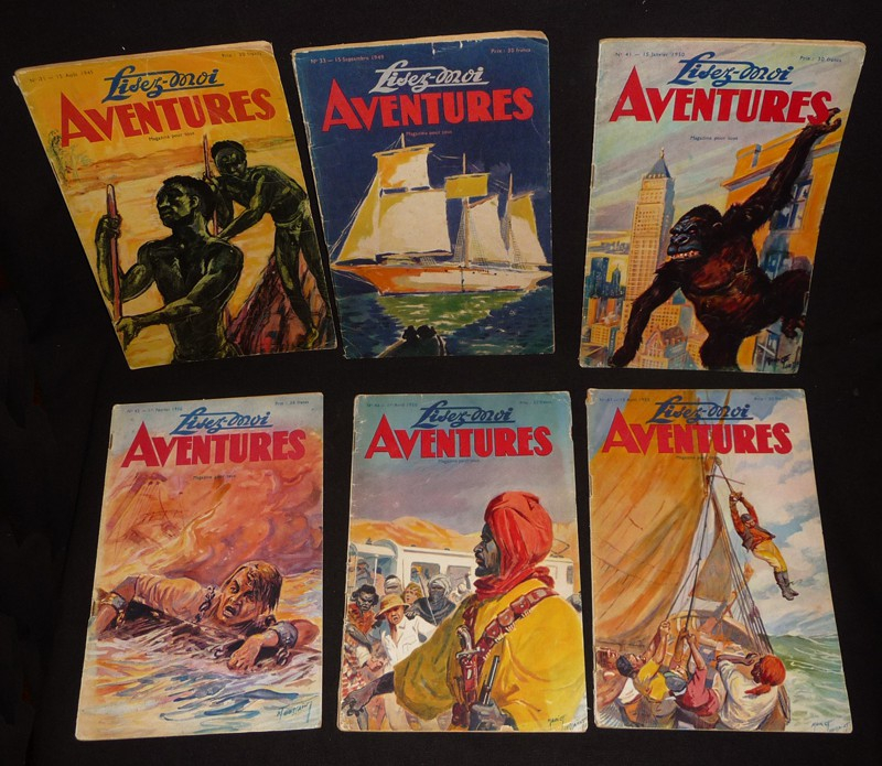 Lisez-moi Aventures (lot de 6 numéros, 1949-1950)
