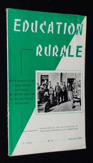 Education rurale (12e année - n°4, janvier 1959)