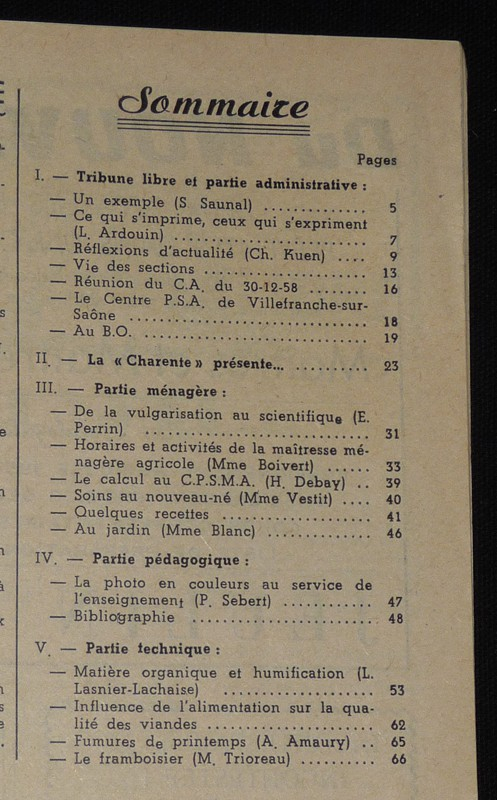 Education rurale (12e année - n°7, avril 1959)