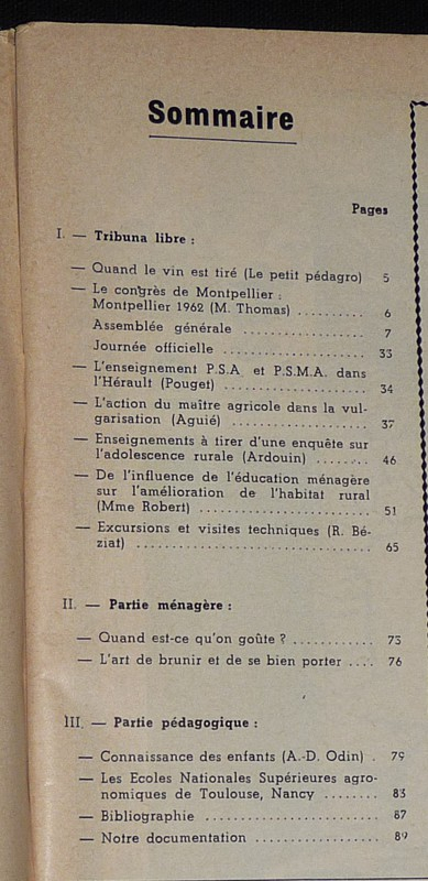Education rurale (16e année - n°151, octobre 1962)
