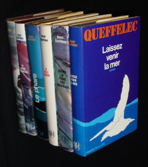 Lot de 6 ouvrages de Henri Queffélec : Laissez venir la mer - Quand la terre fait naufrage - La voile tendue - Le Phare - La Cache éternelle - Frères de la brume