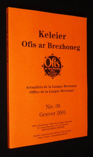 Actualités de la langue bretonne - Keleier Ofis ar Brezhoneg (Niv. 39, Genver 2001)