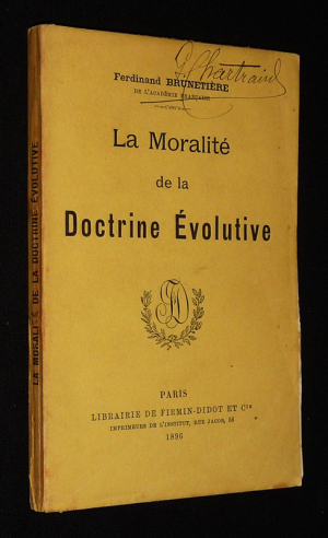 La Moralité de la Doctrine évolutive