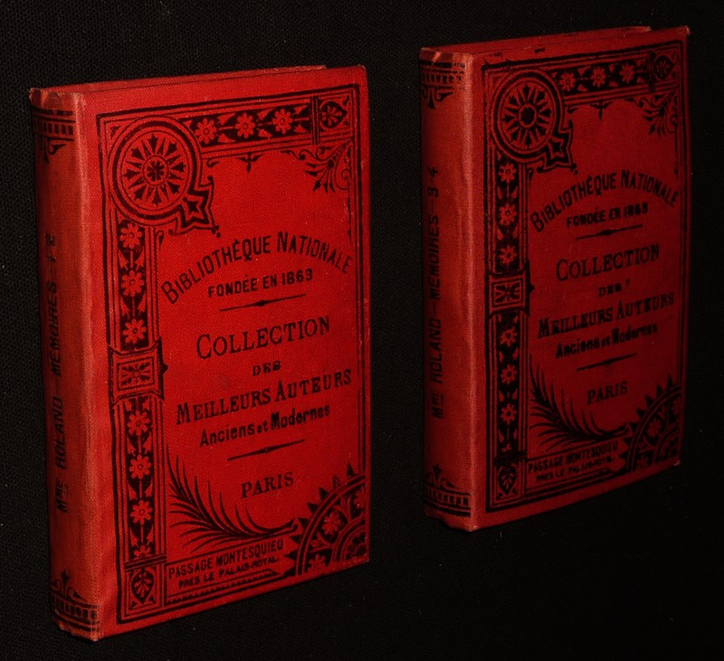 Mémoires de Mme Roland, Tomes 1 à 4 (2 volumes)
