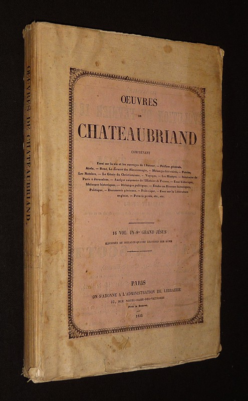 Oeuvres complètes de Chateaubriand (16 volumes)