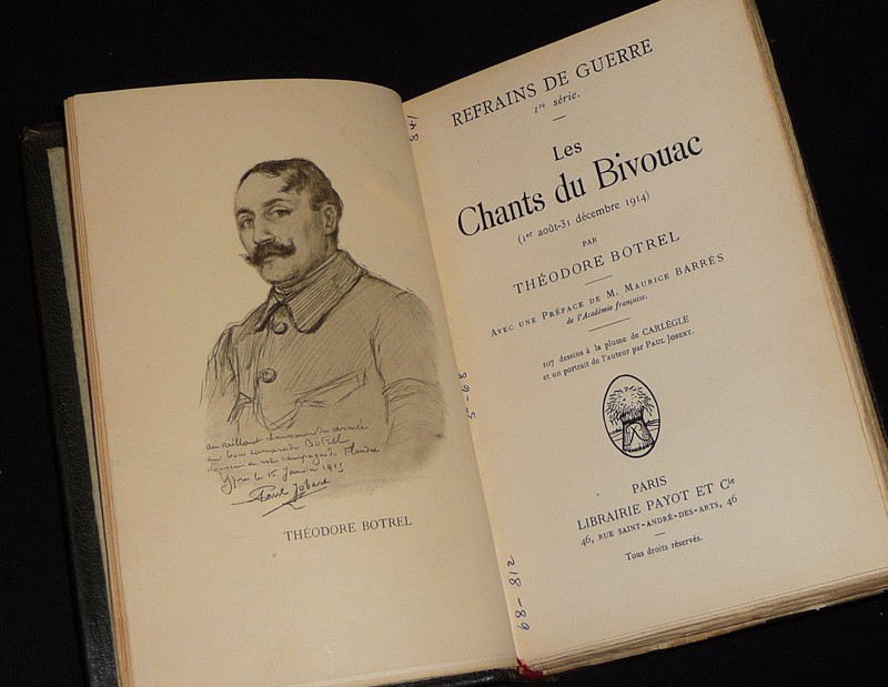 Refrains de guerre, 1re série : Les Chants du Bivouac (1er août - 31 décembre 1914)