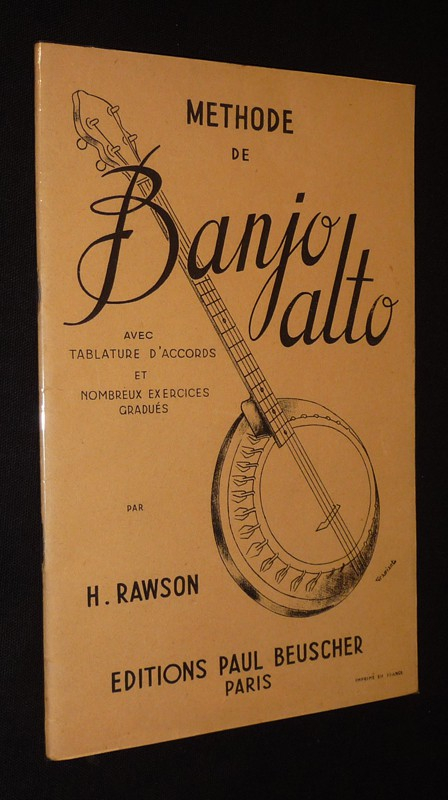 Méthode de banjo alto avec tablature d'accords et nombreux exercices gradués