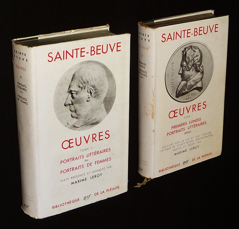 Oeuvres de Sainte-Beuve, Tomes 1 et 2 (Bibliothèque de la Pléiade)