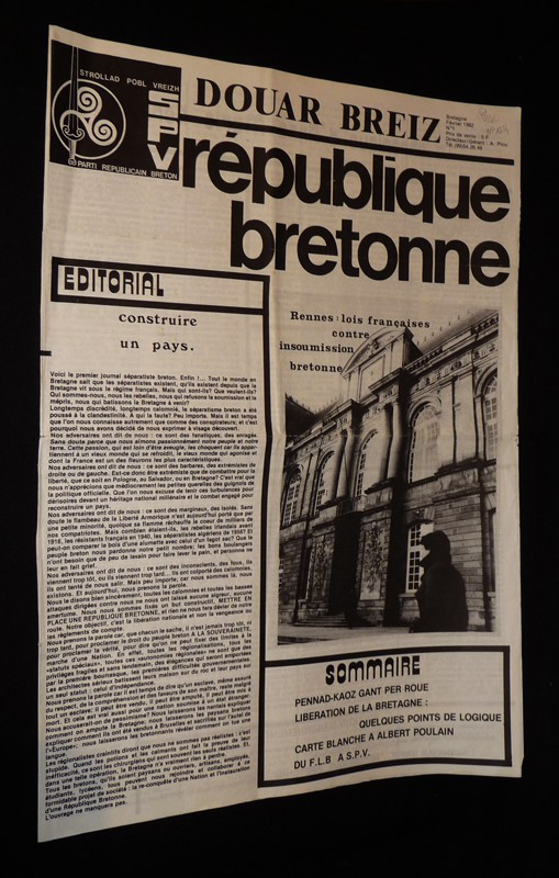 Douar Breiz / République bretonne (n°1, février 1982)