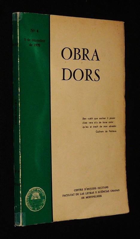 Obra Dors (n°4, 1 de decembre de 1970)