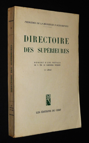 Directoire des supérieures (Problèmes de la religieuse d'aujourd'hui)