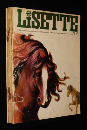 Lot de 12 numéros de "Lisette" de 1970, du n°15 au n°26