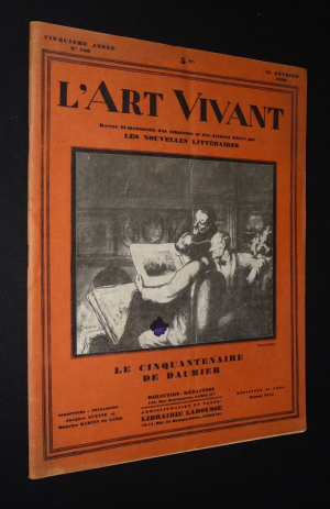 L'Art vivant (5e année - n°100, 15 février 1929) : Le Cinquantenaire de Daumier