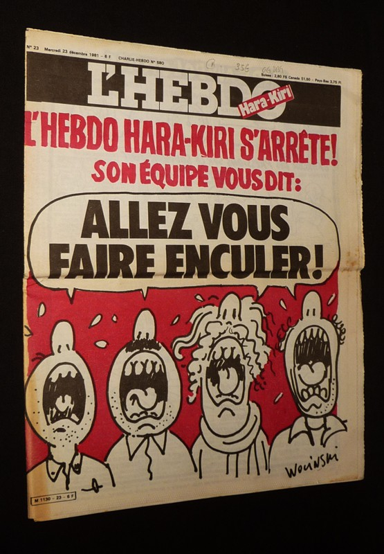 L'Hebdo Hara-Kiri (n°23, mercredi 23 décembre 1981)