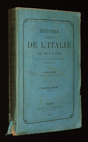 Histoire générale de l'Italie de 1815 à 1850 (Tome 2)