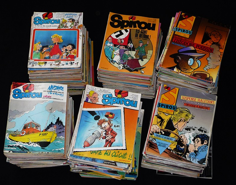 Lot de 894 numéros de Spirou (1957-1988)